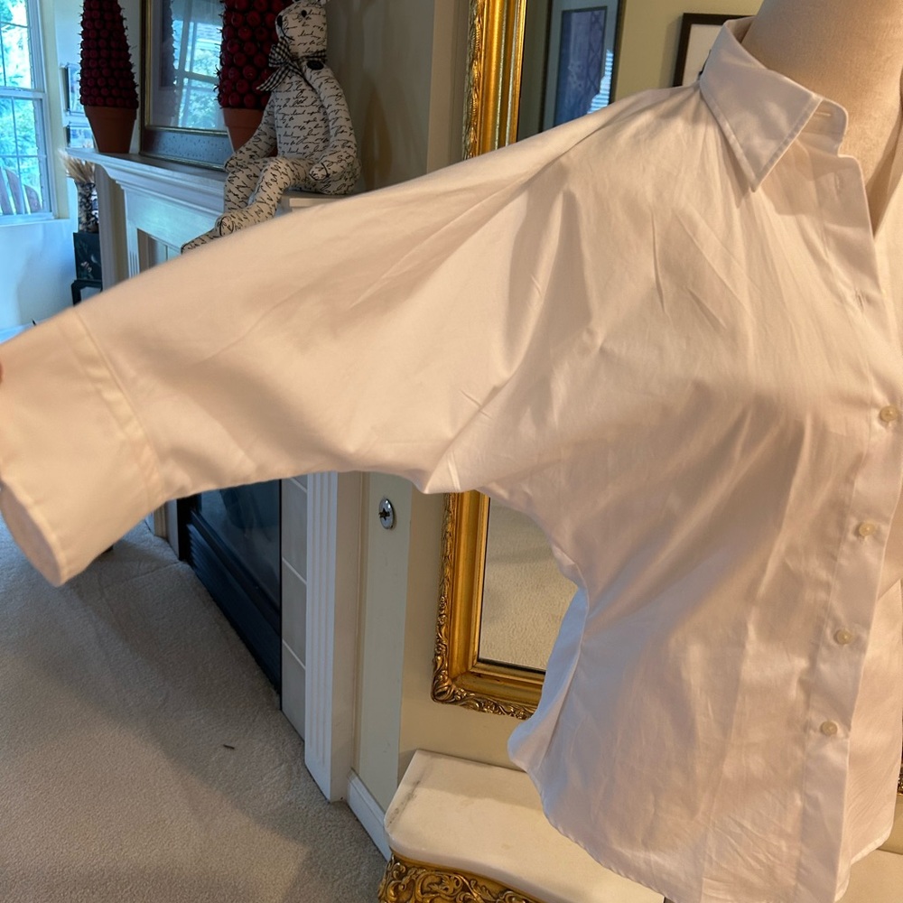 Lauren Ralph Lauren Elegant White Blouse NWT size 4 - Picture 6 of 6